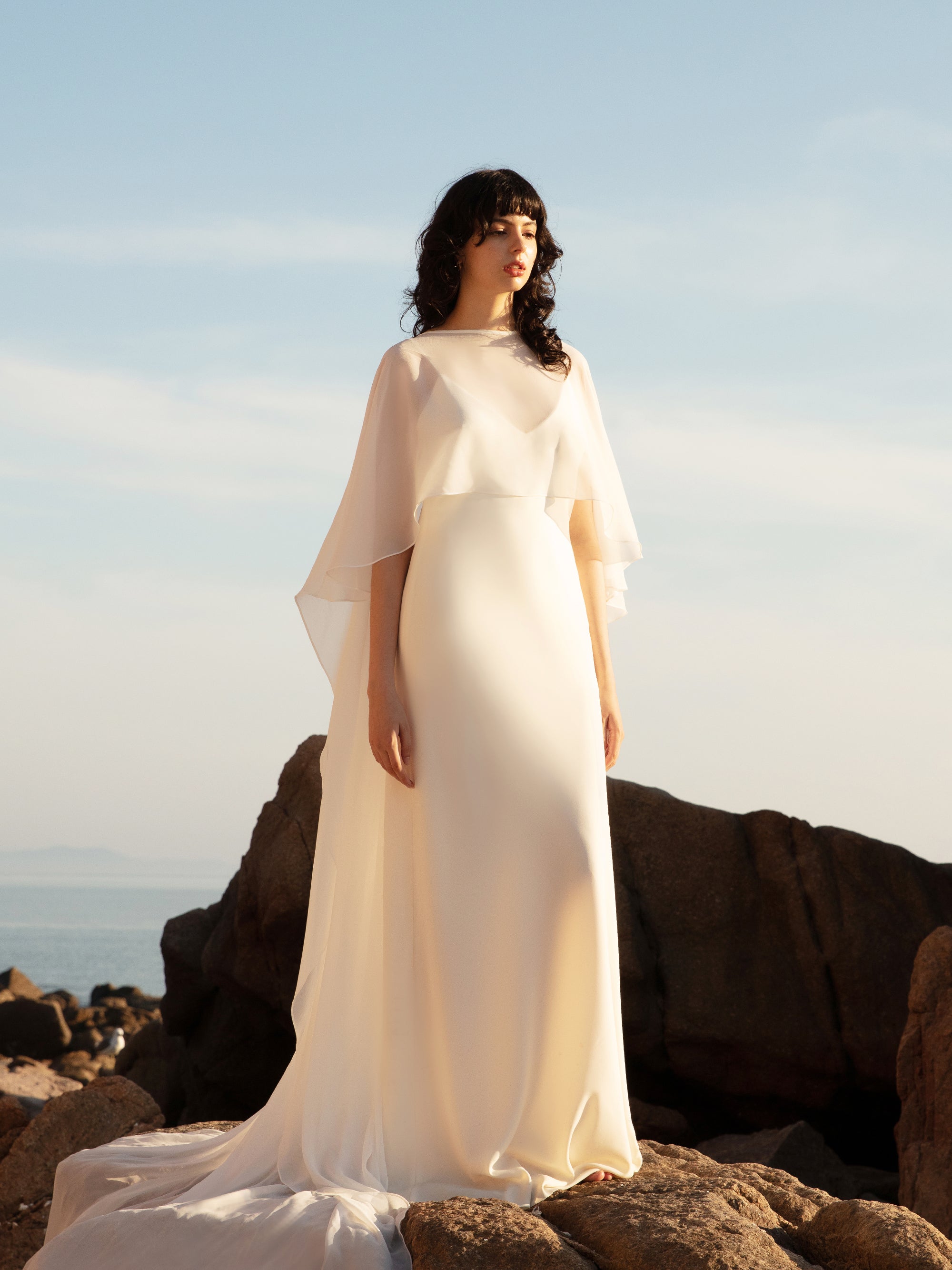 Bridal Cape Veil - Wedding Shawl