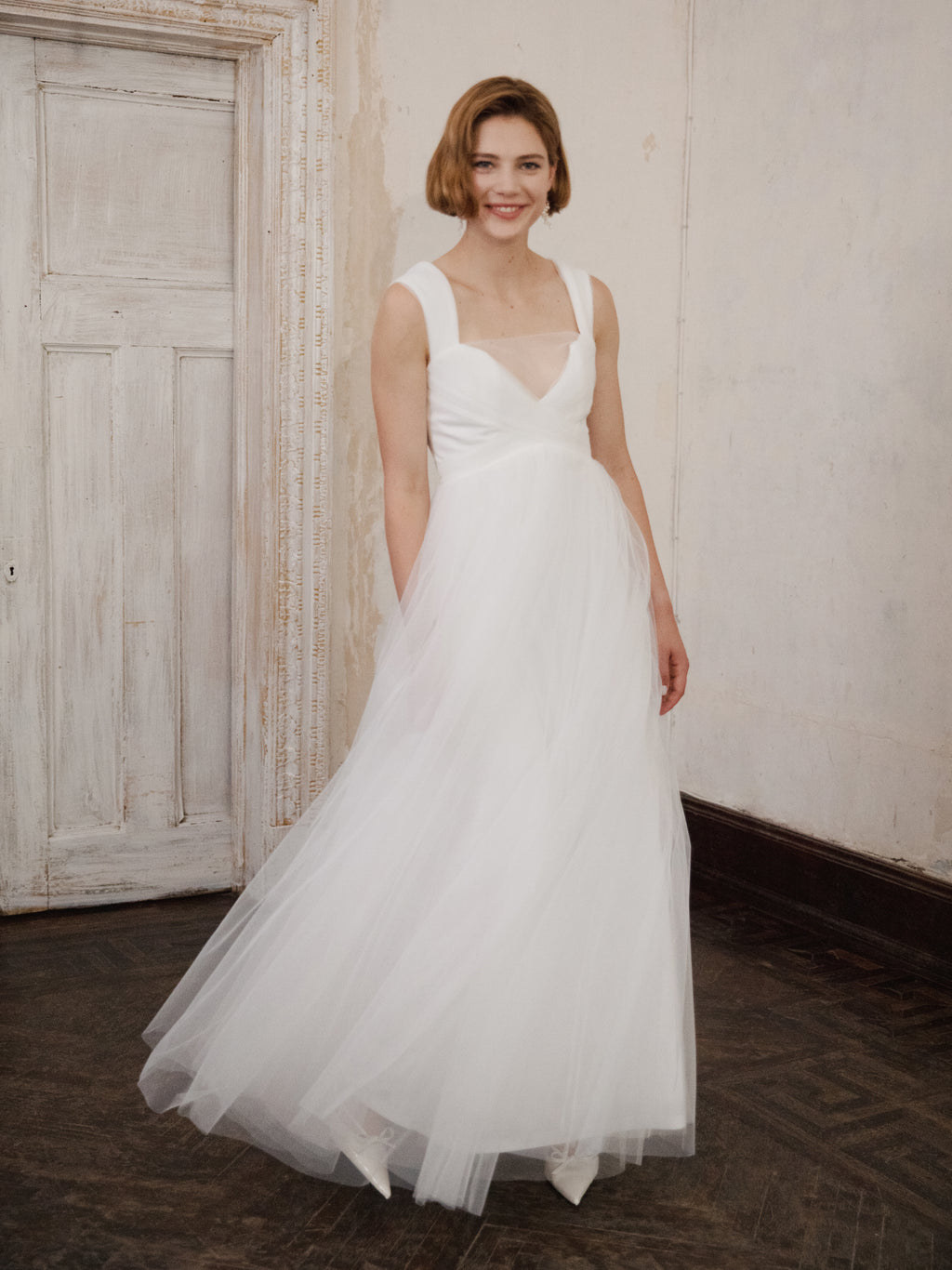 Simple Tulle Wedding Dress