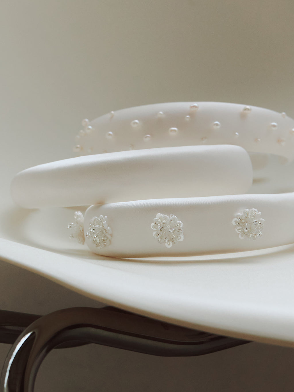 Freshwater Pearl Satin Bridal Headband