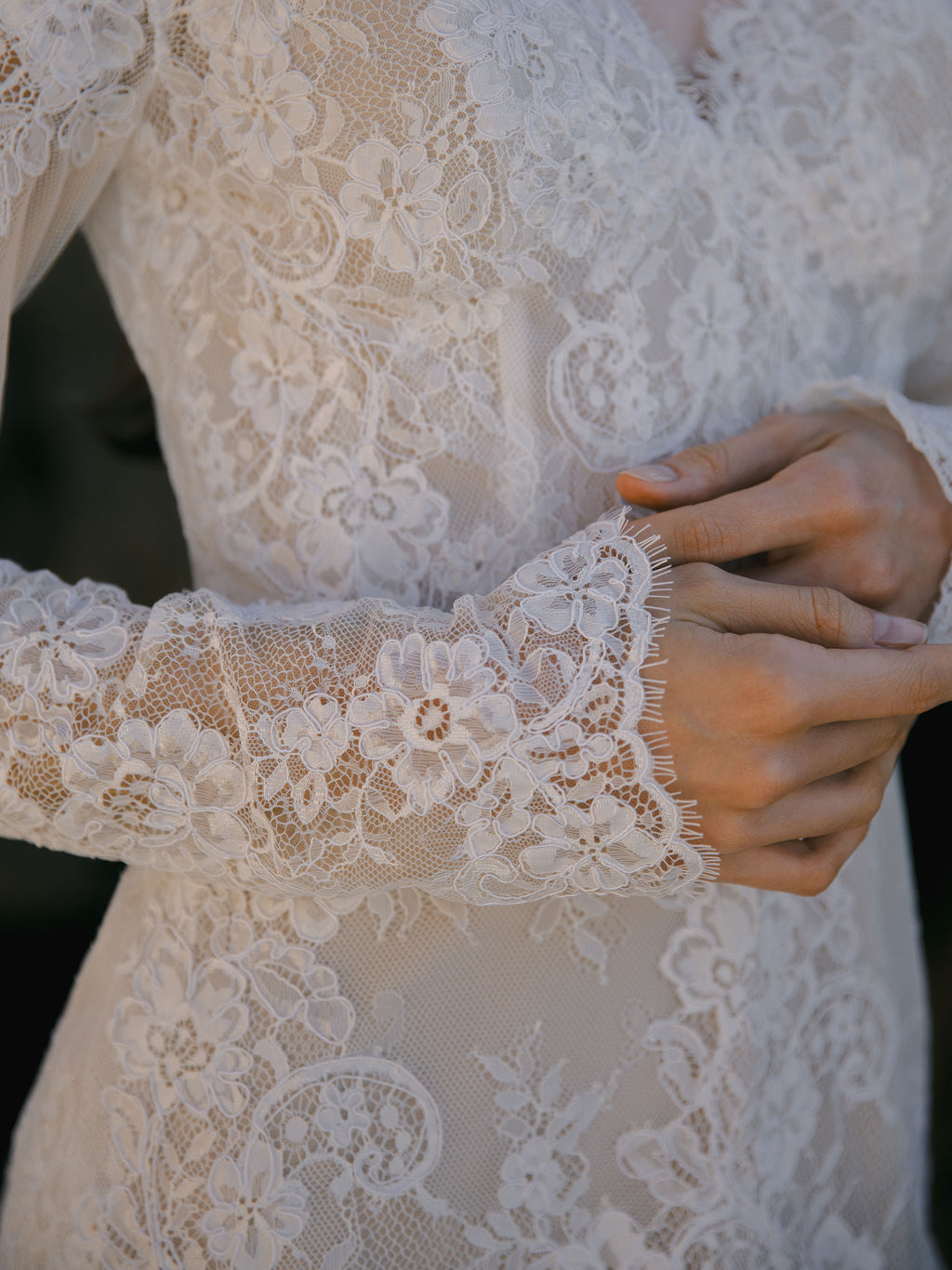 Lace Mini Wedding Dress - Bridal After Party Dress
