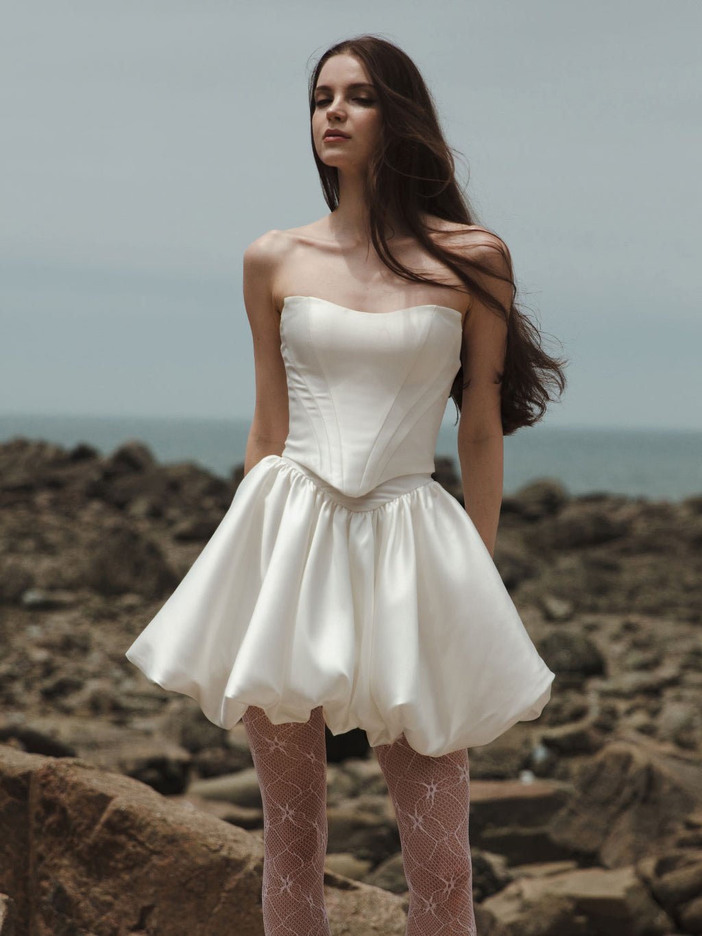 Two Piece Wedding Dress - Corset Dress Set