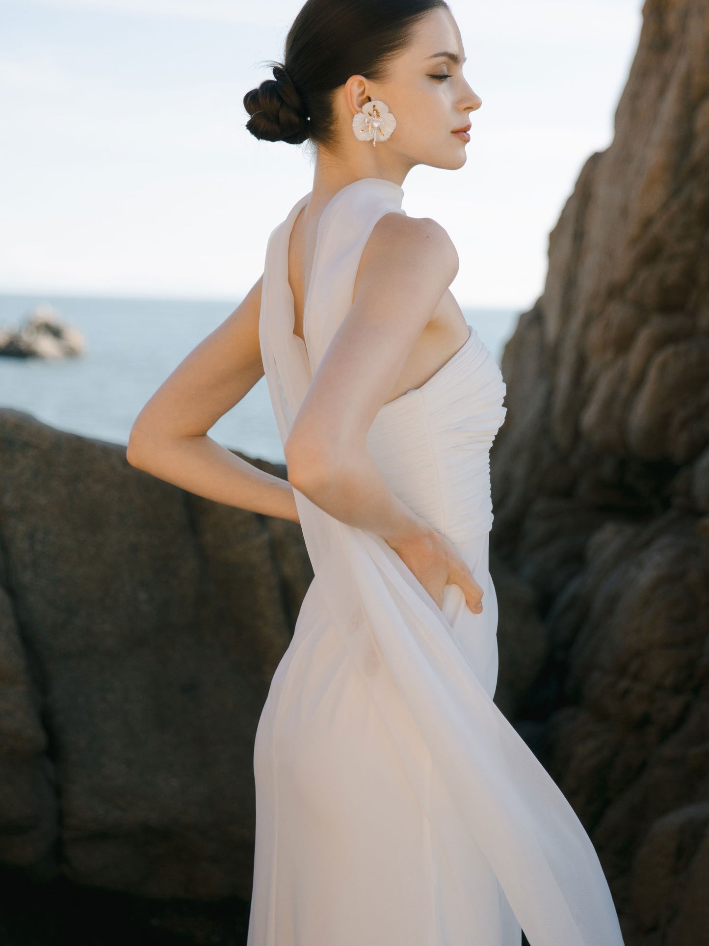 Bridal Neck Scarf Minimalist Shawl