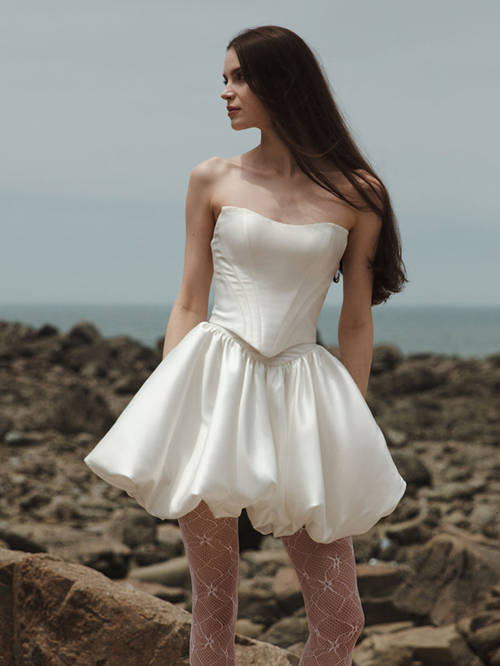 Corset Bubble Skirt Set - Two Piece Wedding Dress