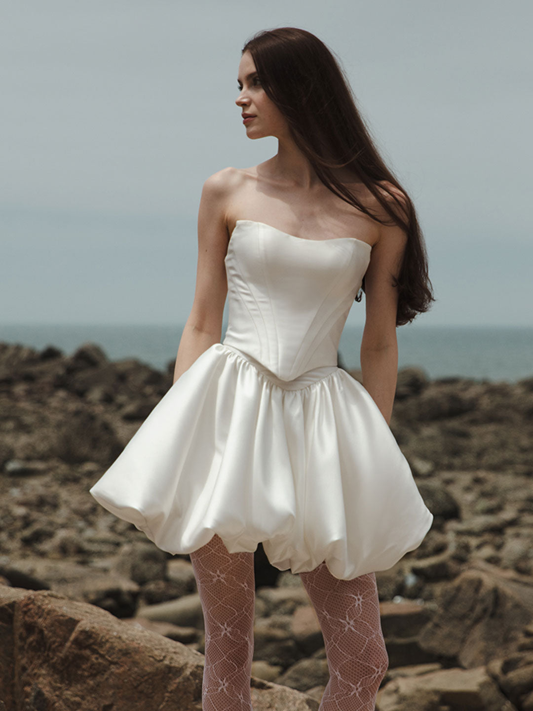 Corset Bubble Skirt Set - Two Piece Wedding Dress