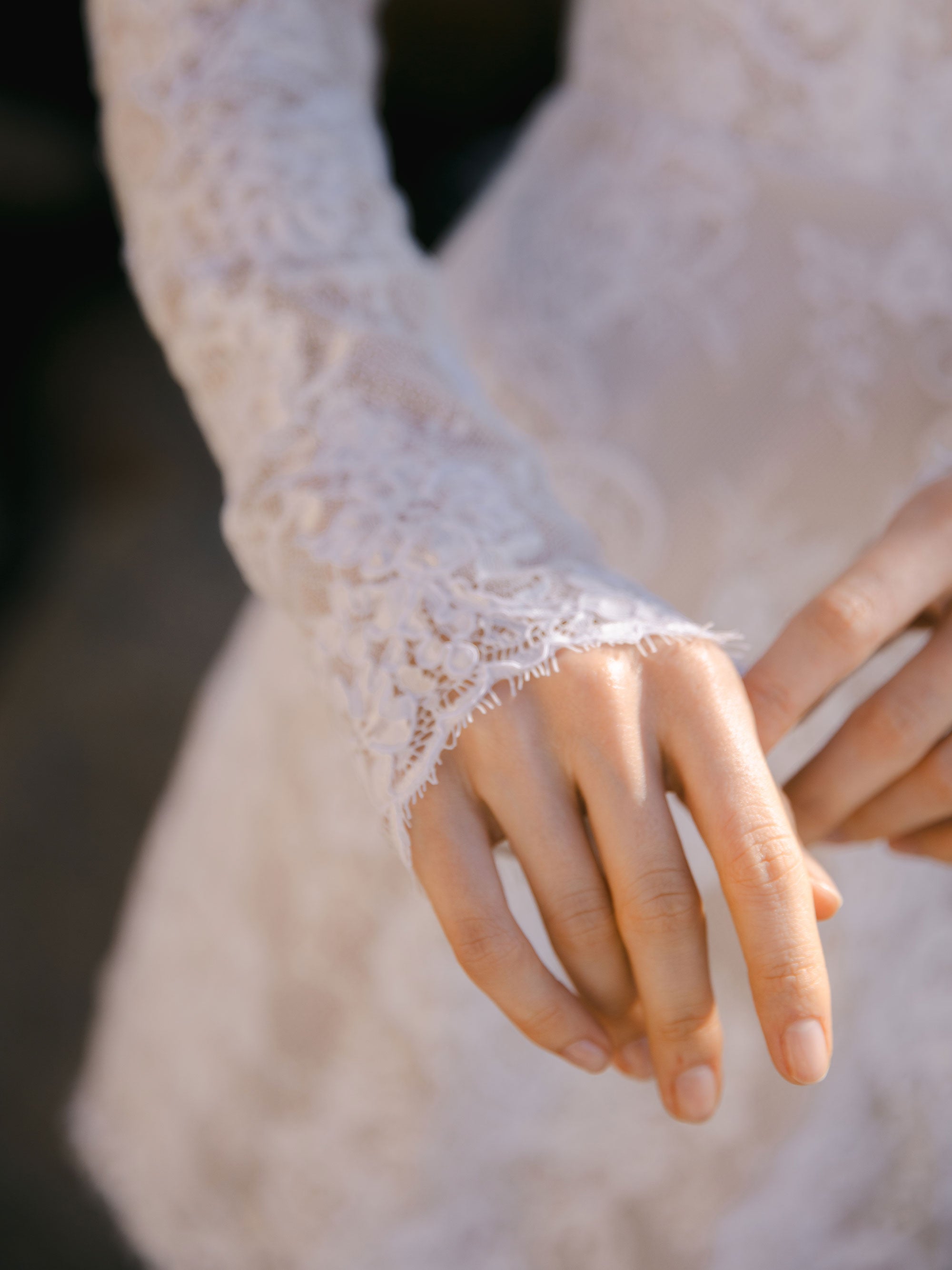 Lace Mini Wedding Dress - Bridal After Party Dress