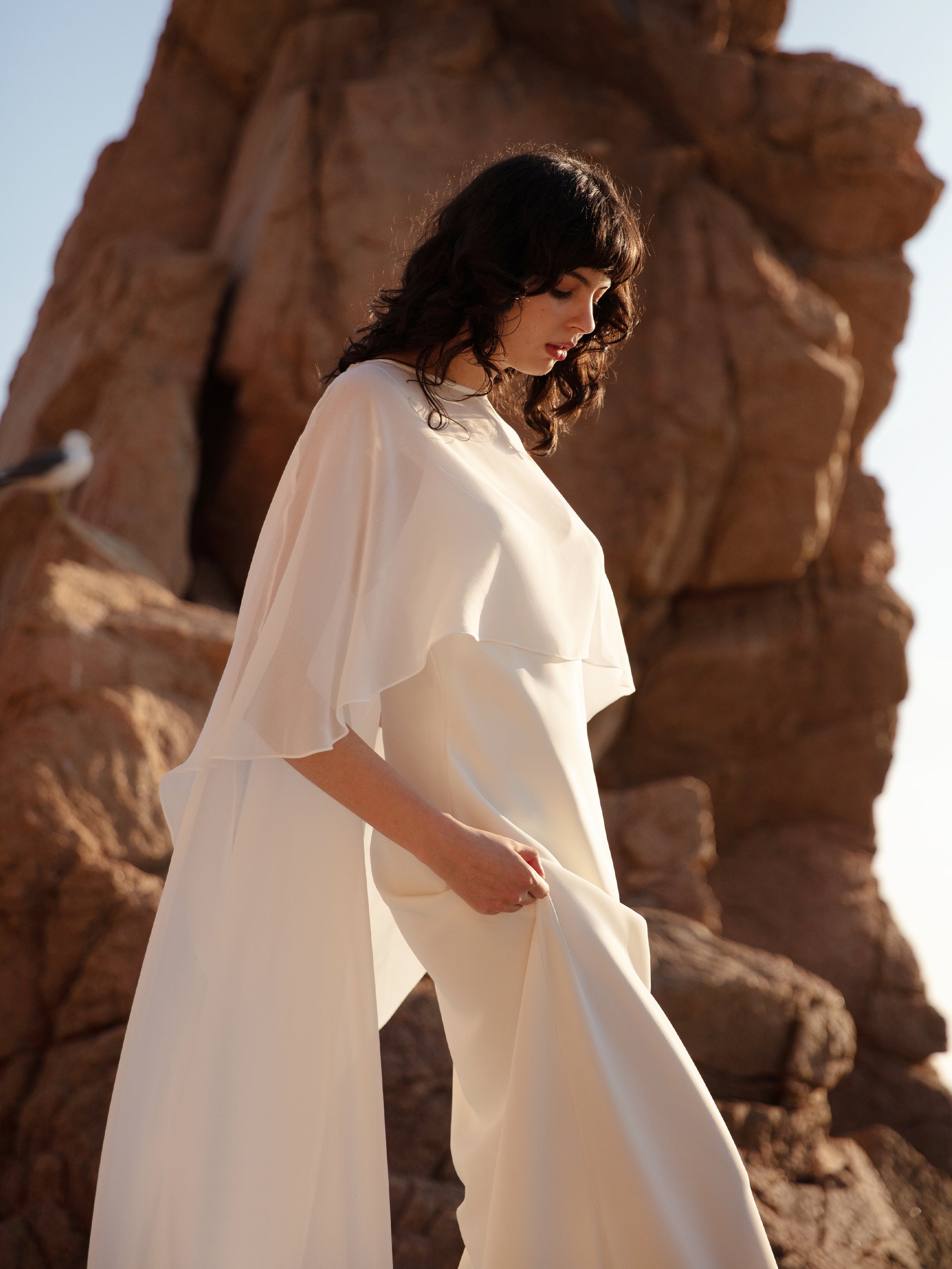 Bridal Cape Veil - Wedding Shawl