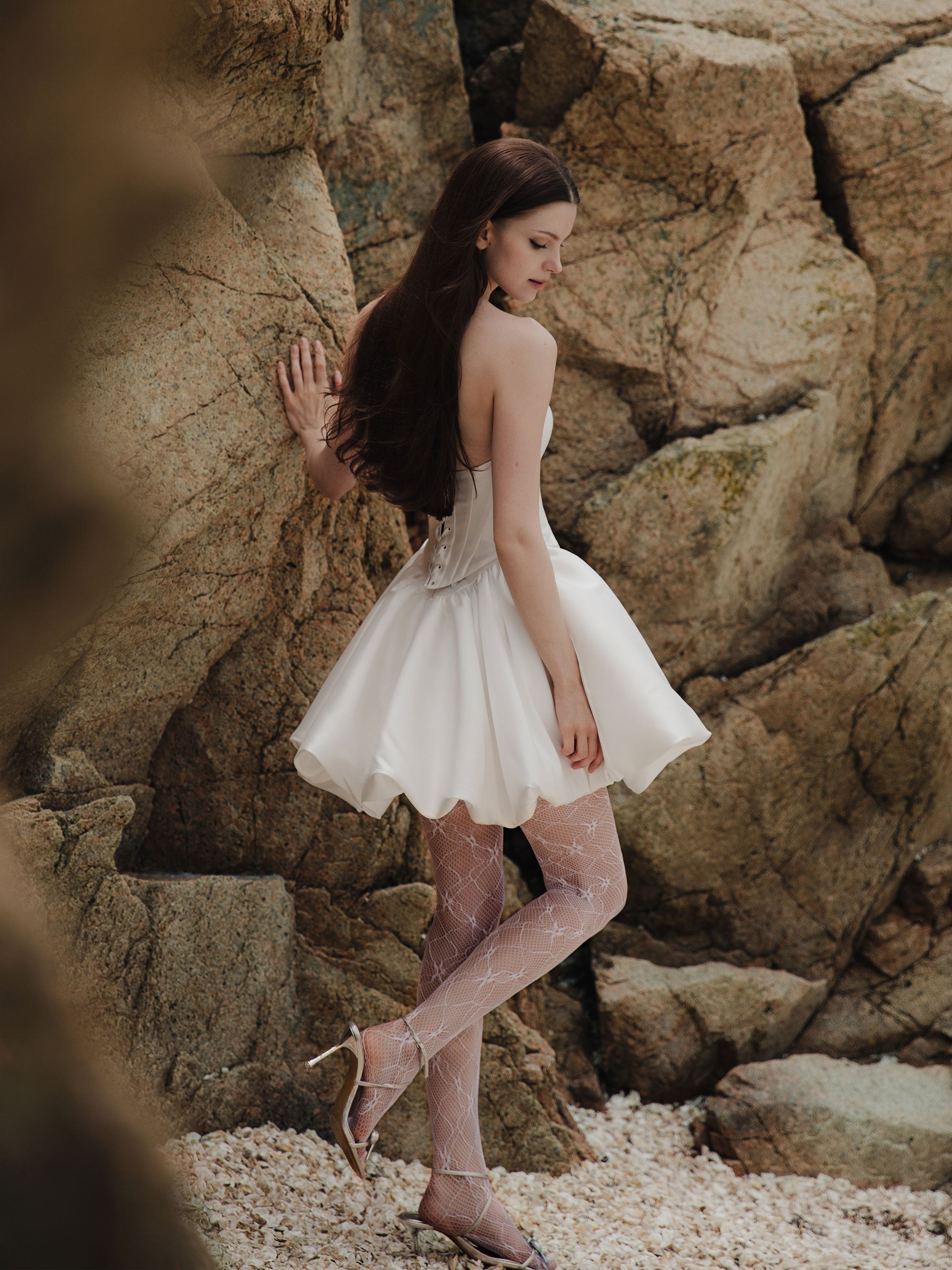 Corset Bubble Skirt Set - Two Piece Wedding Dress