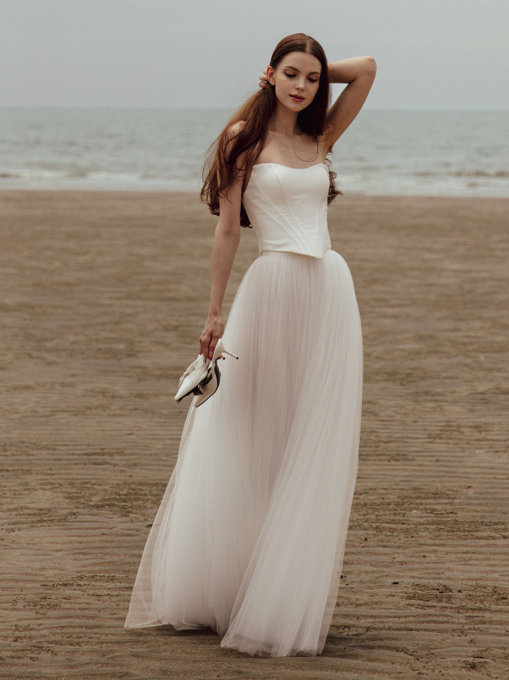 Two Piece Wedding Dress - Corset Dress Set