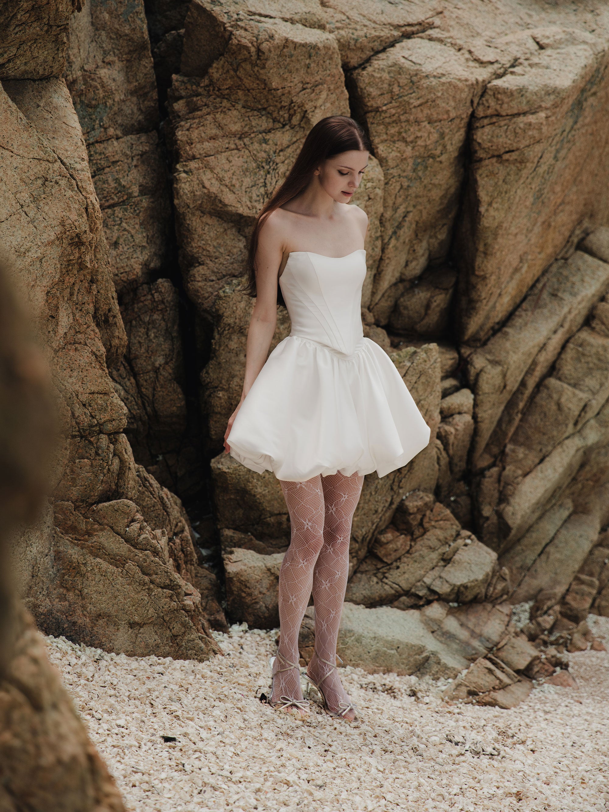 Corset Bubble Skirt Set - Two Piece Wedding Dress