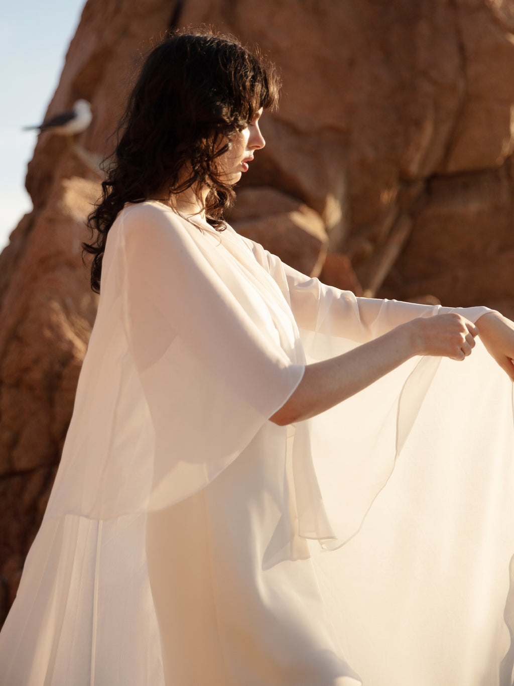 Bridal Cape Veil - Wedding Shawl