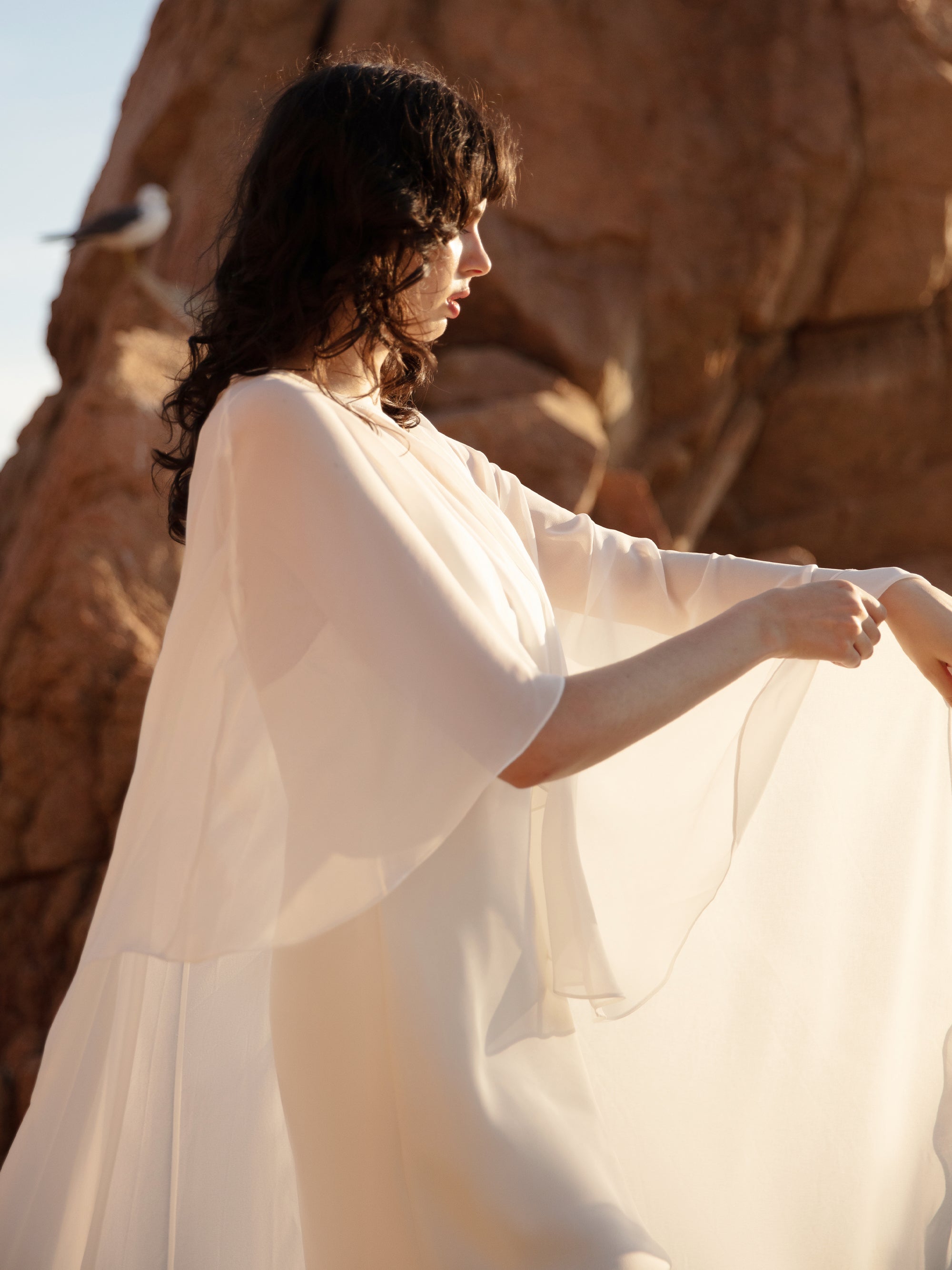 Bridal Cape Veil - Wedding Shawl