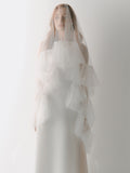 Ruffle Edge Bridal Veil