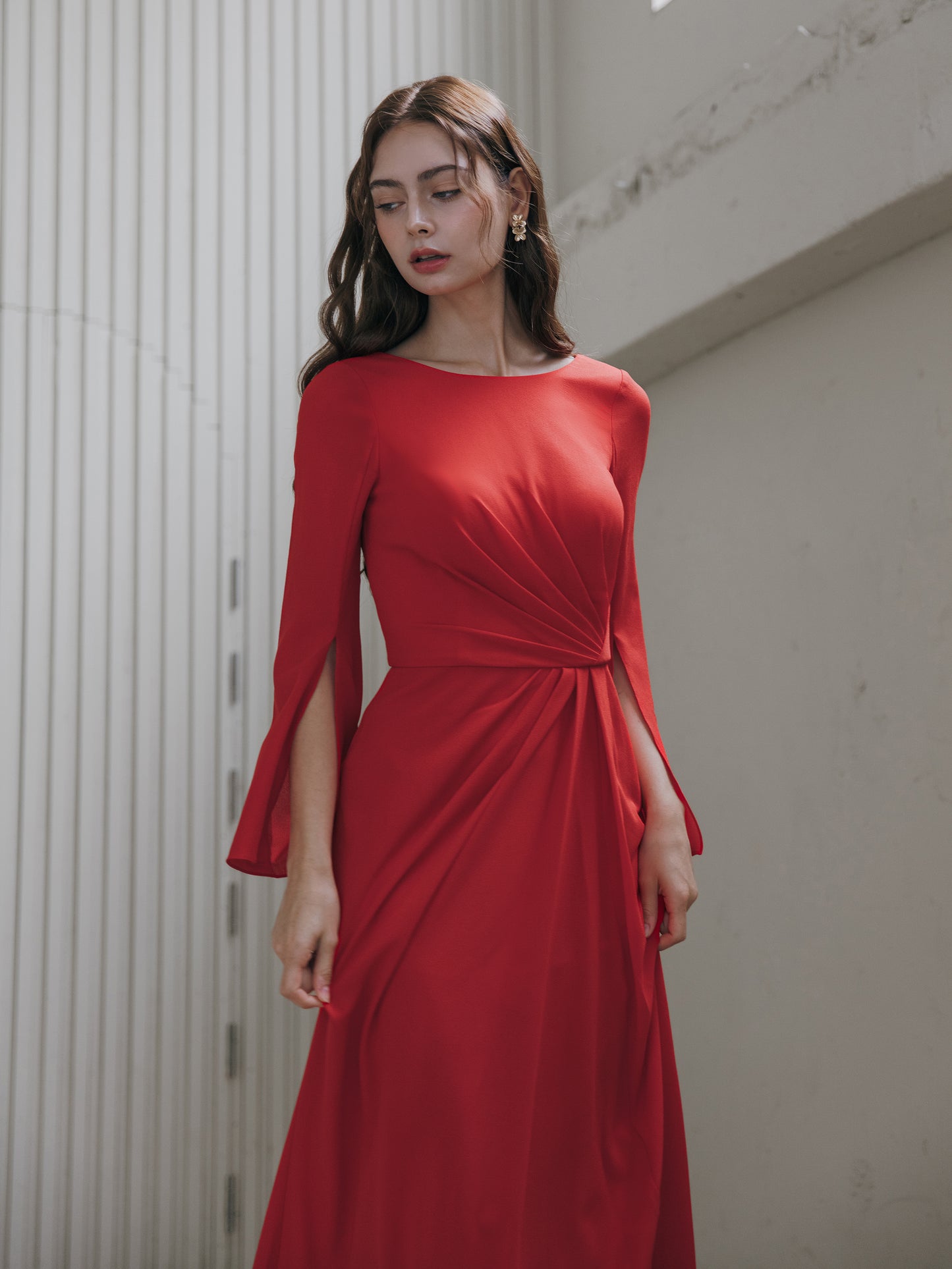Elegant Red Evening Gown