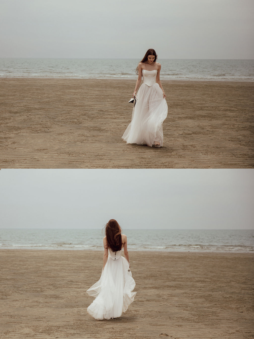 Two Piece Wedding Dress - Corset Dress Set