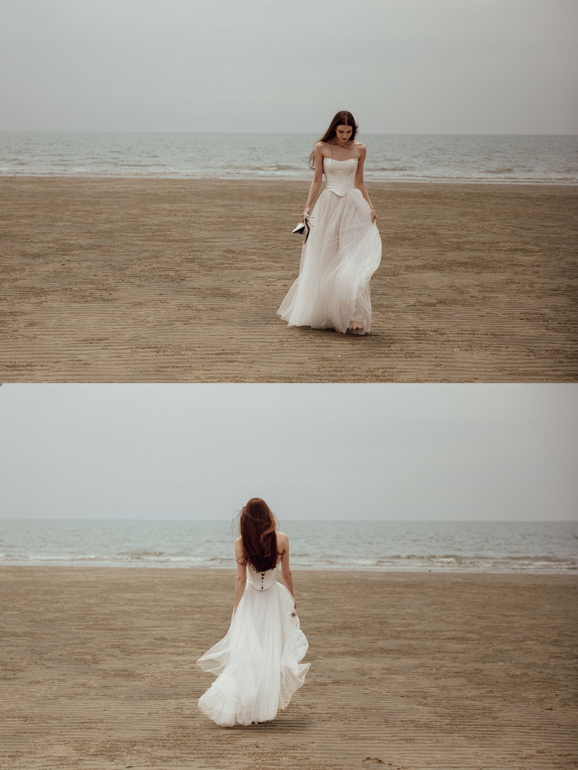 Two Piece Wedding Dress - Corset Dress Set