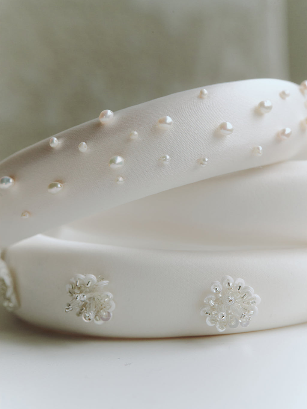 Modest Satin Bridal Headband