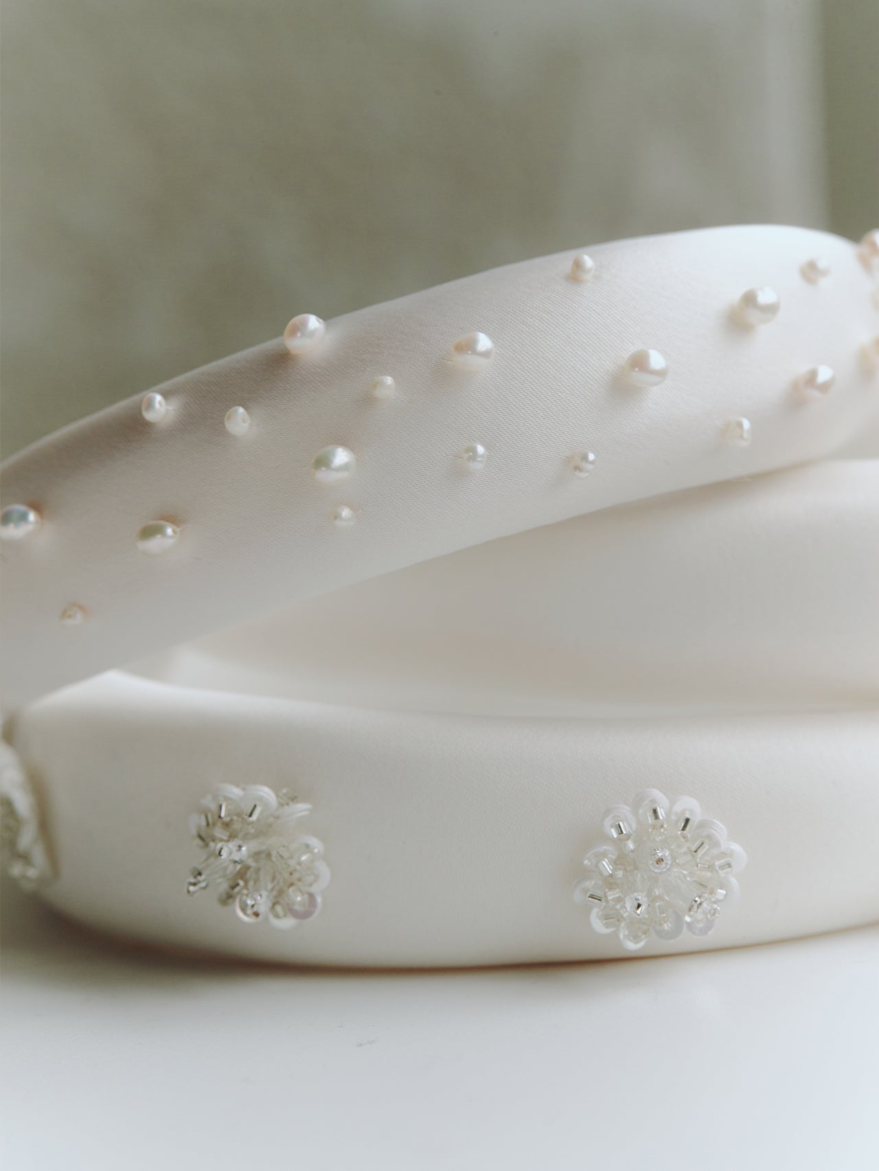 Modest Satin Bridal Headband