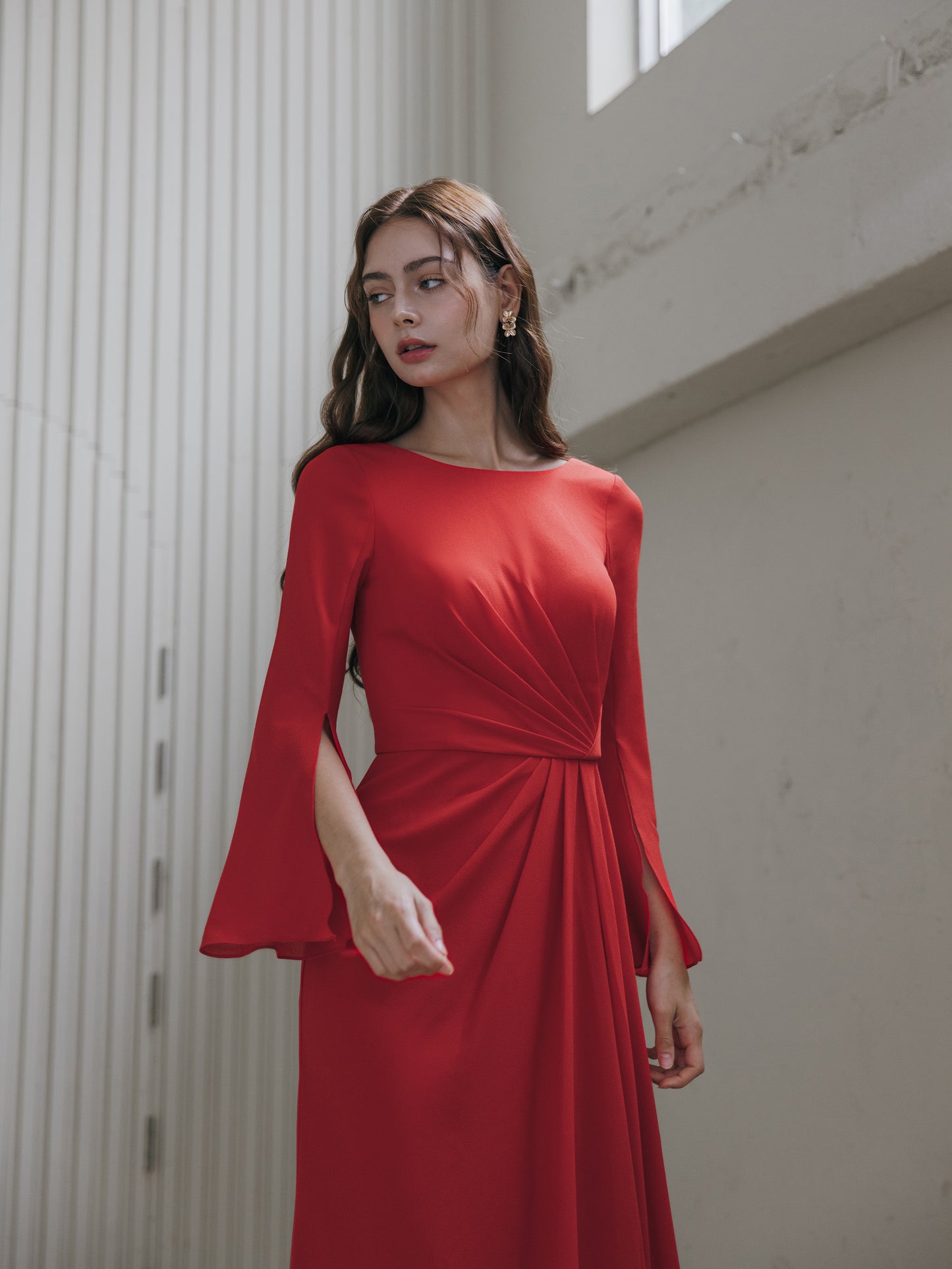 Elegant Red Evening Gown