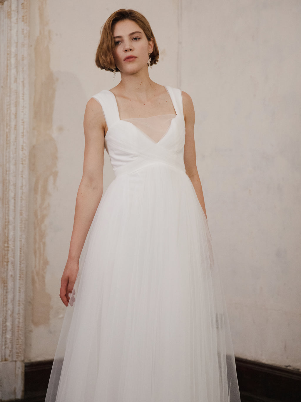 Simple Tulle Wedding Dress