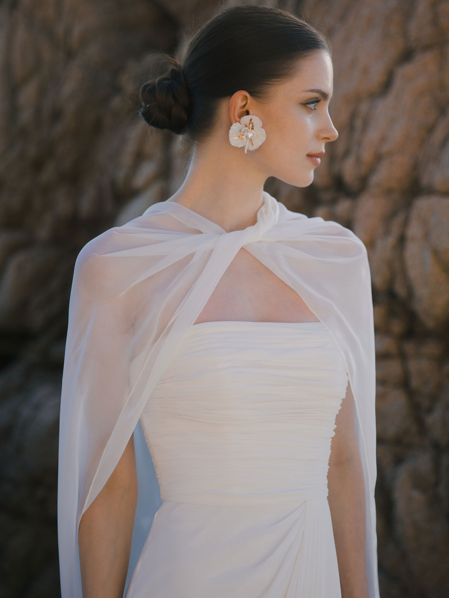 Strapless Modest Wedding Dress