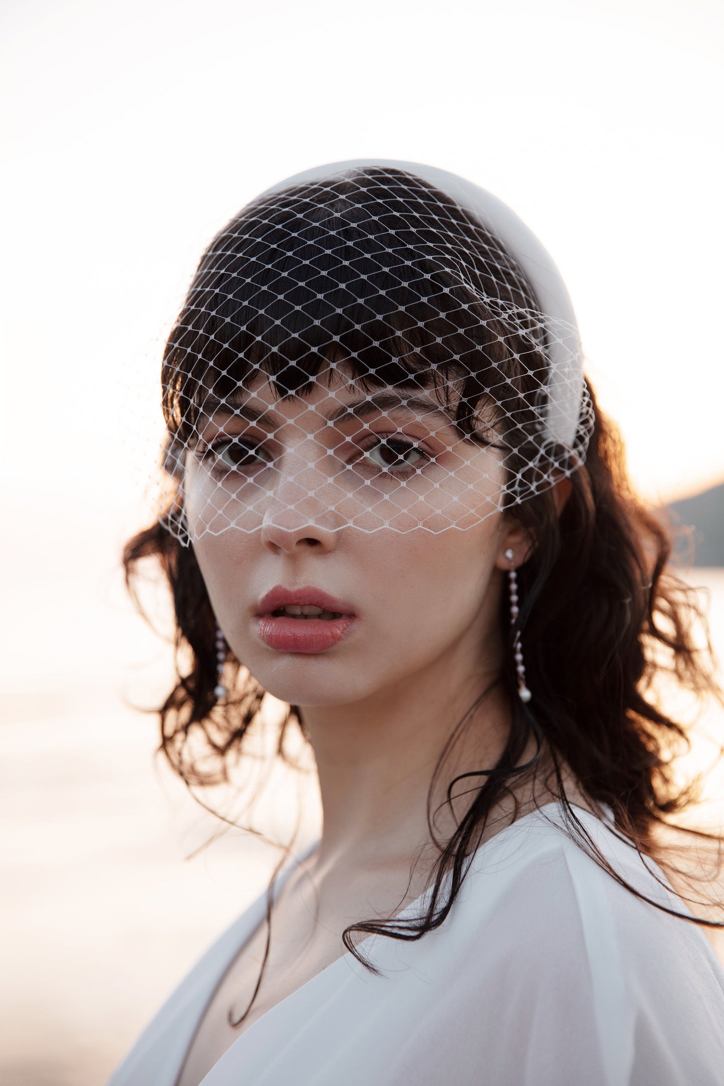 Bridal Headband Birdcage Veil