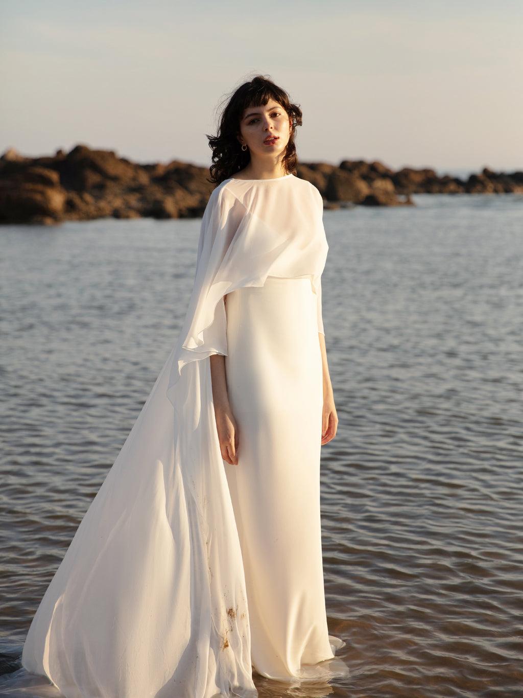 Bridal Cape Veil - Wedding Shawl