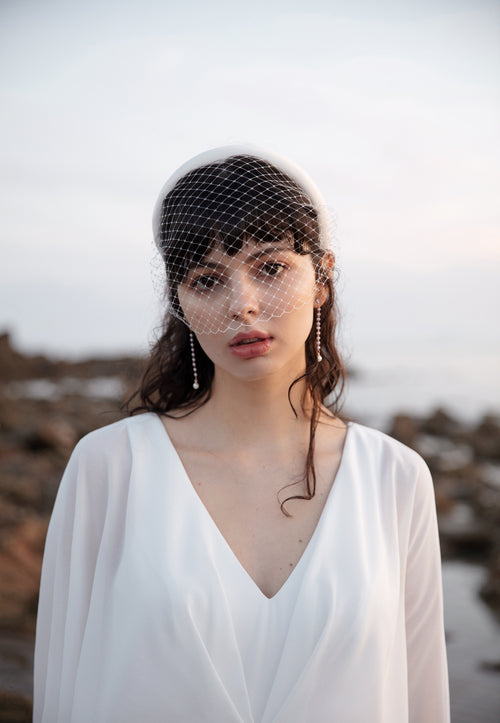 Bridal Headband Birdcage Veil