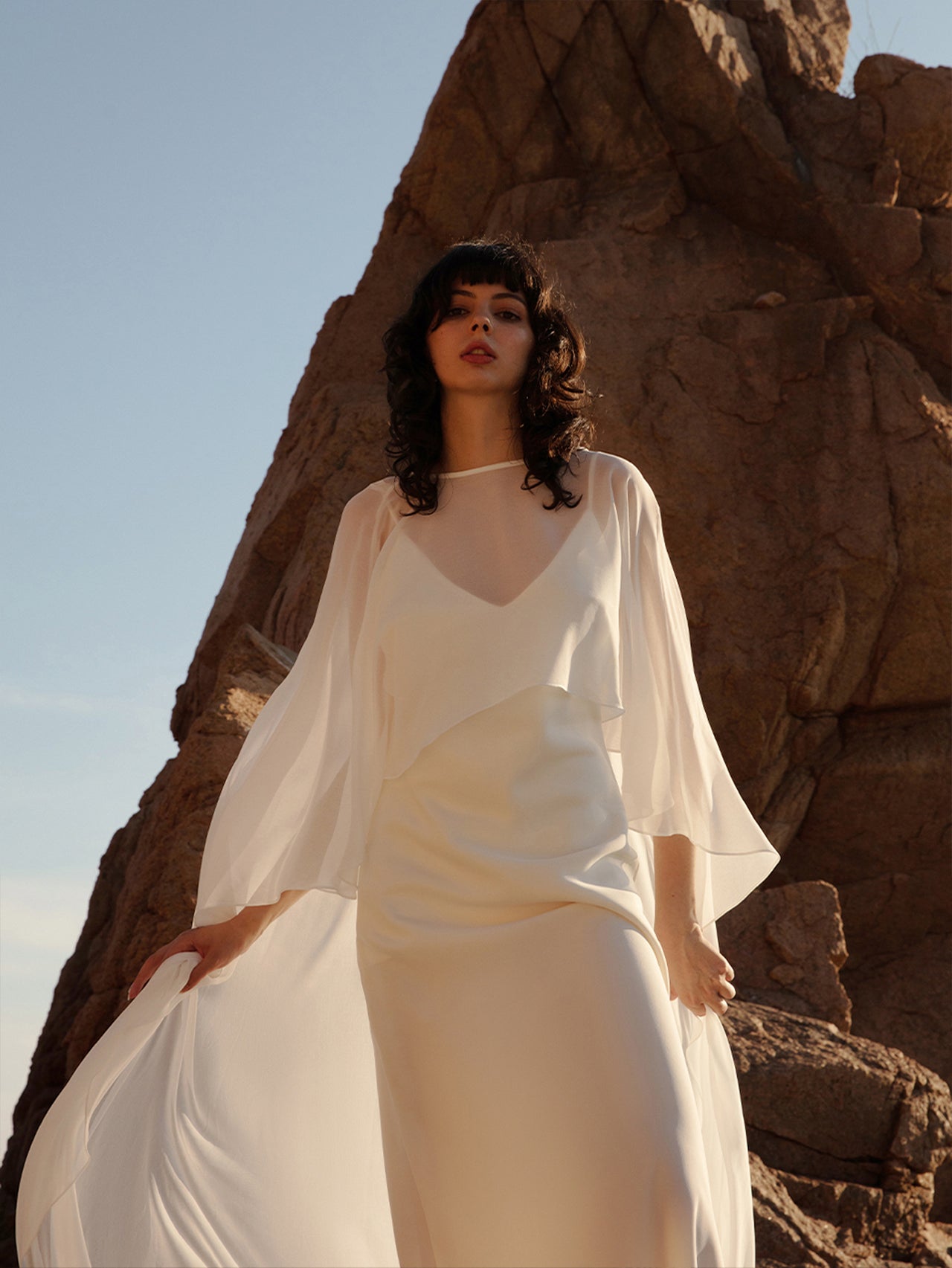 Bridal Cape Veil - Wedding Shawl Cover Up