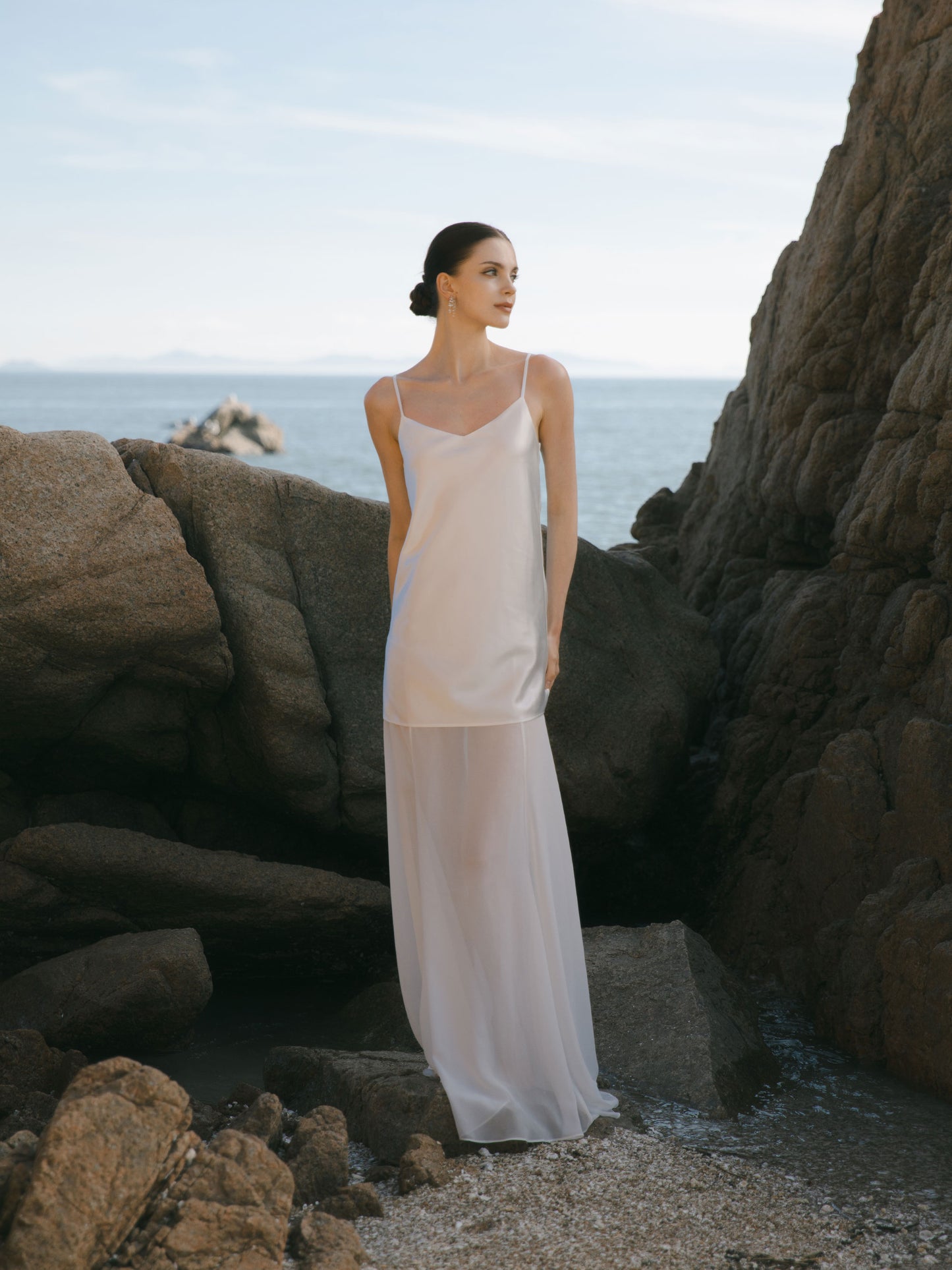 Modest Slip Wedding Dress
