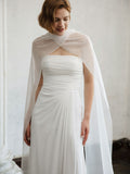 Strapless Modest Wedding Dress