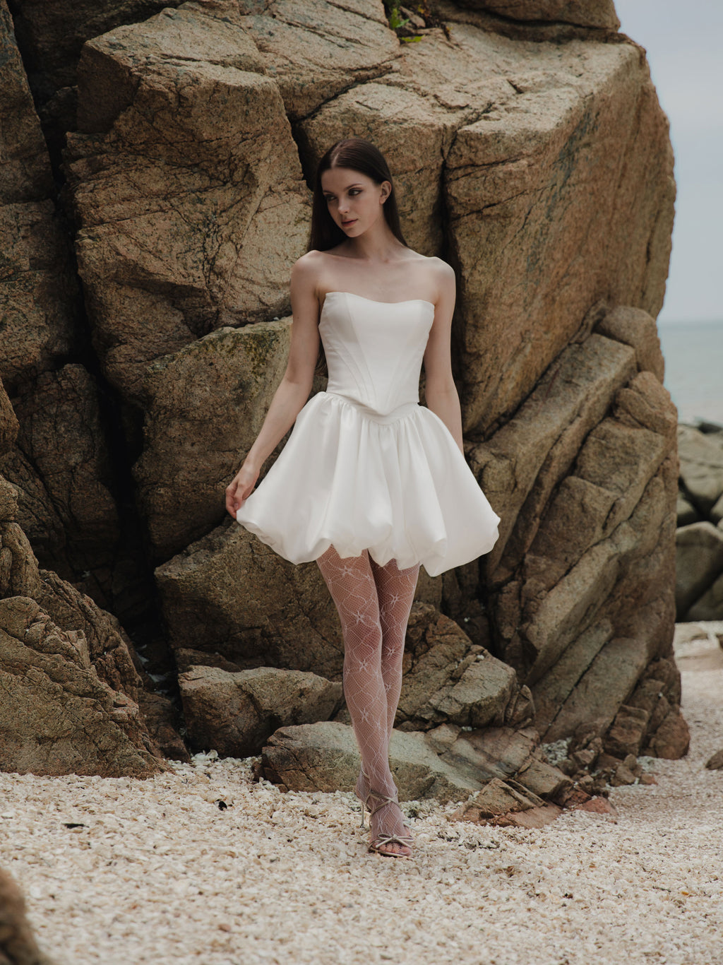 Two Piece Wedding Dress - Corset Dress Set