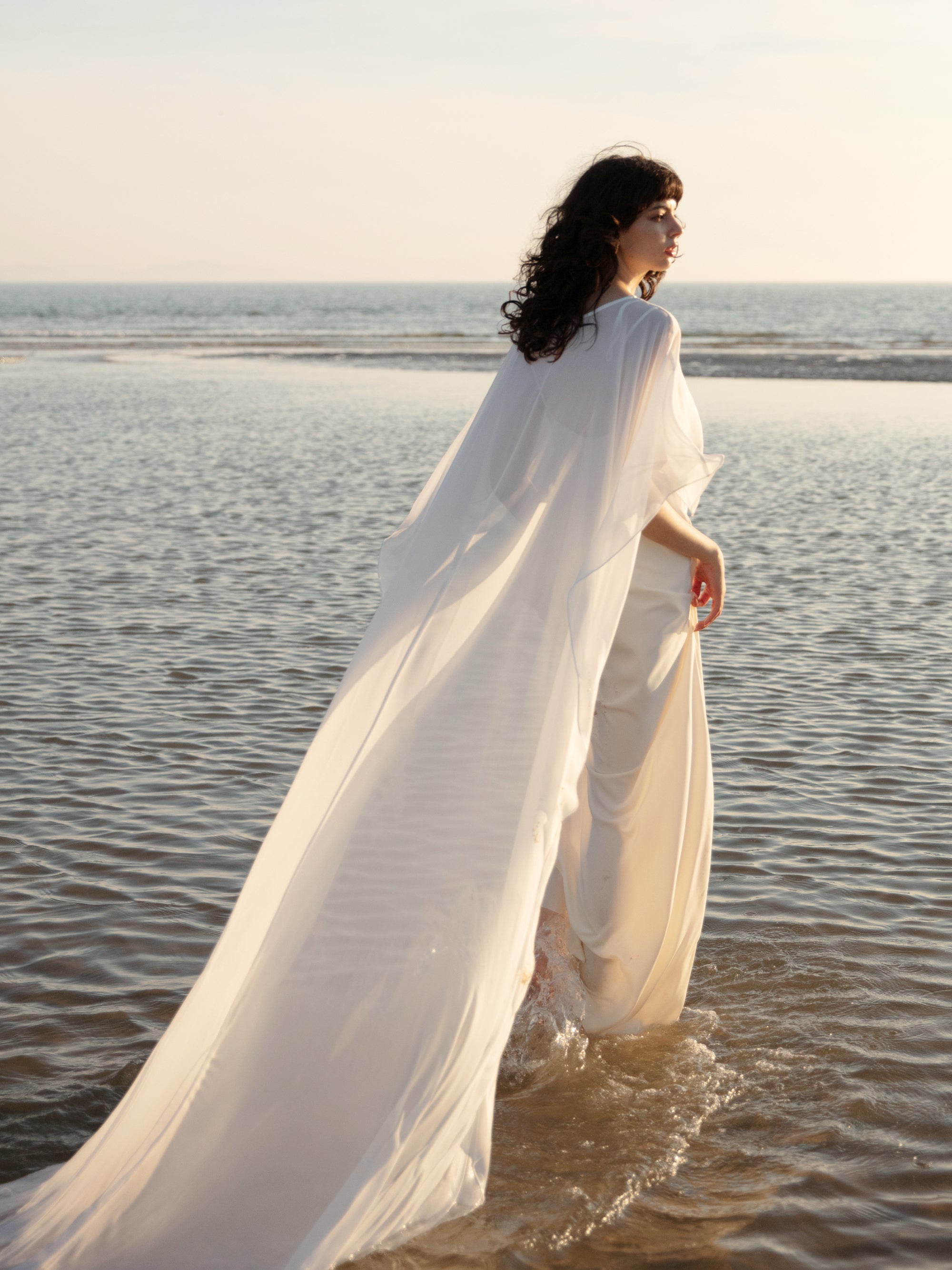 Bridal Cape Veil - Wedding Shawl