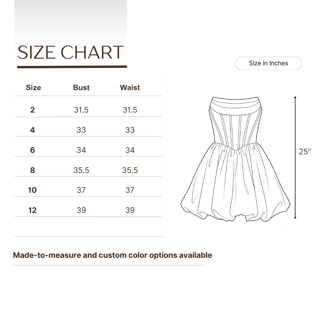 Corset Wedding Dress - Strapless Mini Bridal Dress