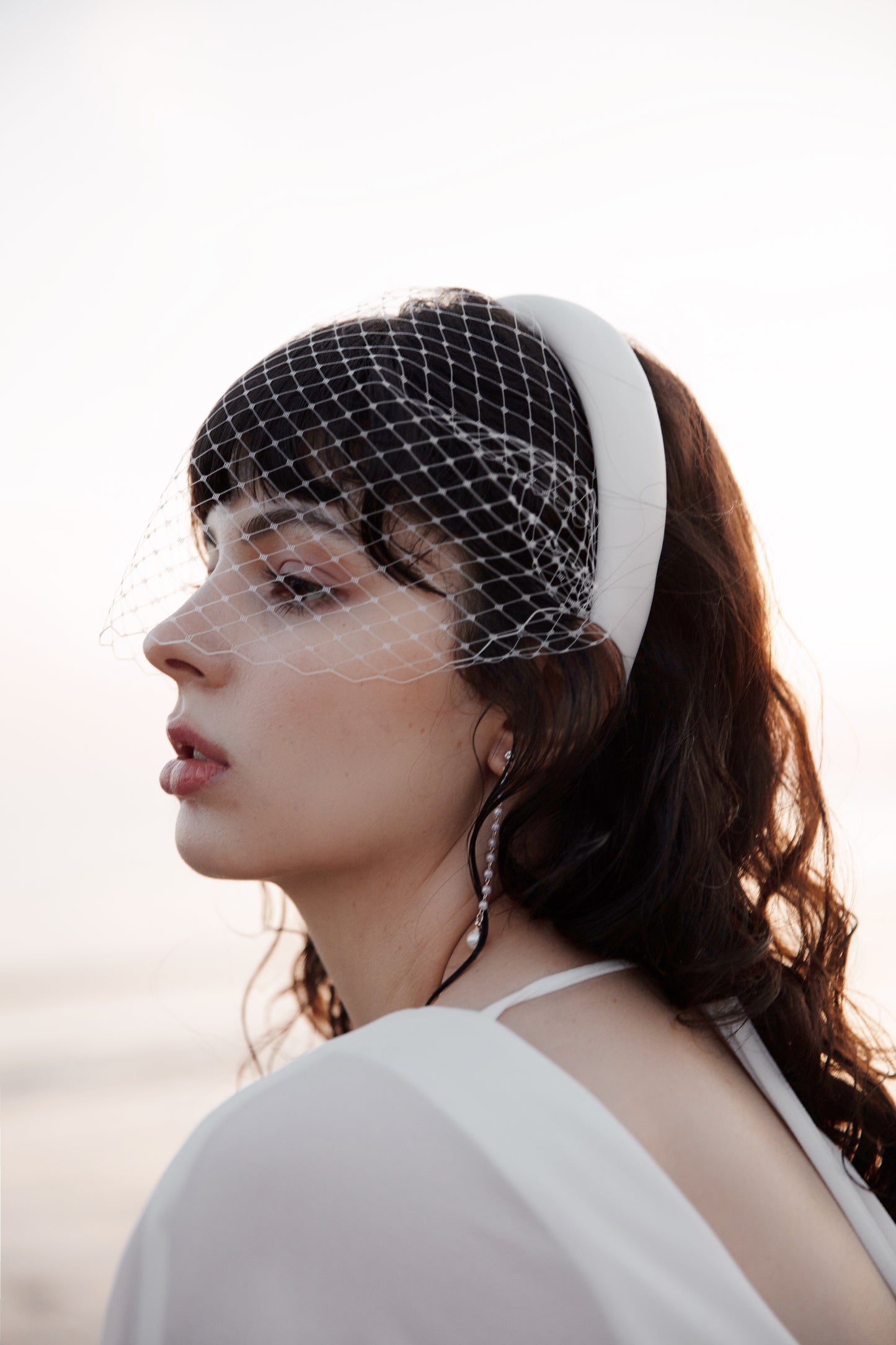 Bridal Headband Birdcage Veil