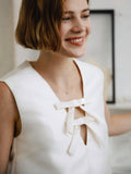 Satin Mini Wedding Dress for Civil Ceremony