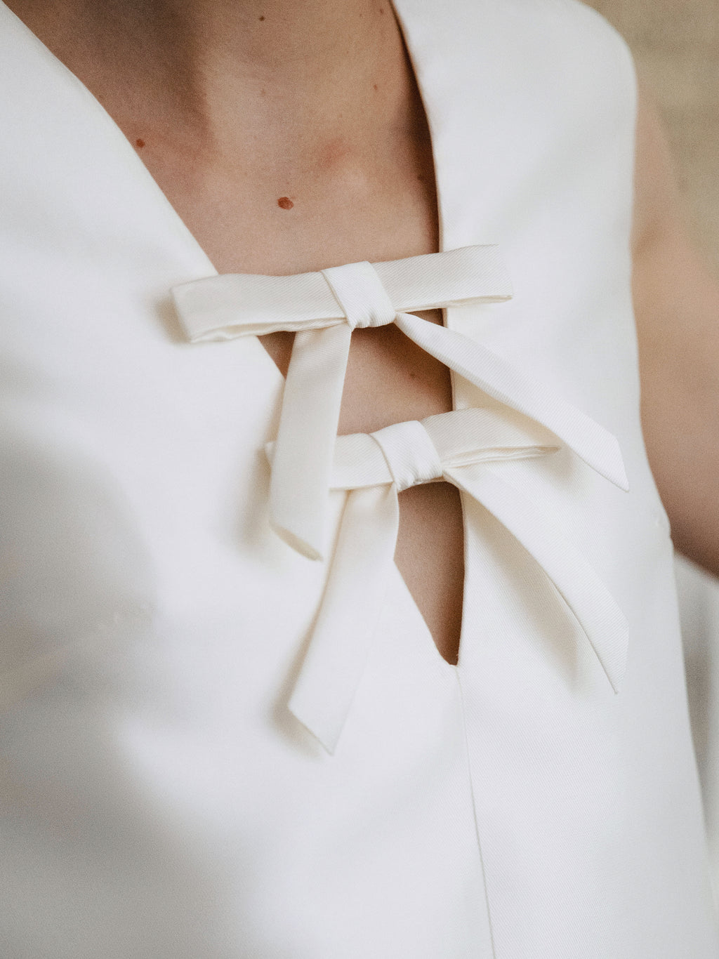 Satin Mini Wedding Dress for Civil Ceremony