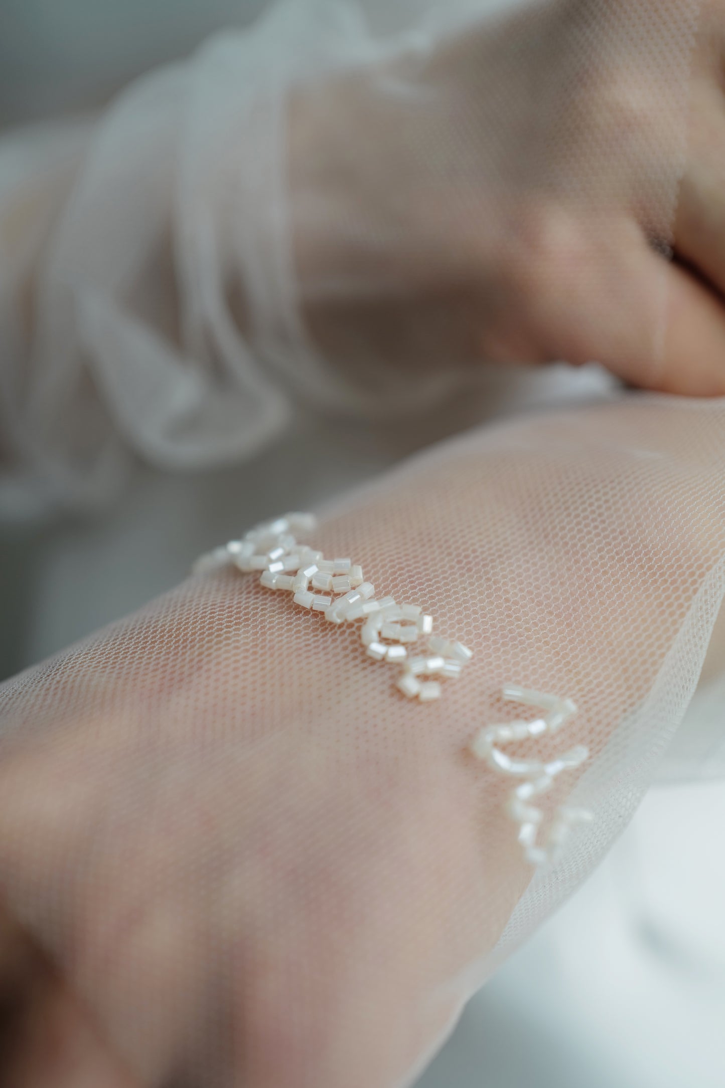Personalized Fingerless Gloves Tulle Sleeves