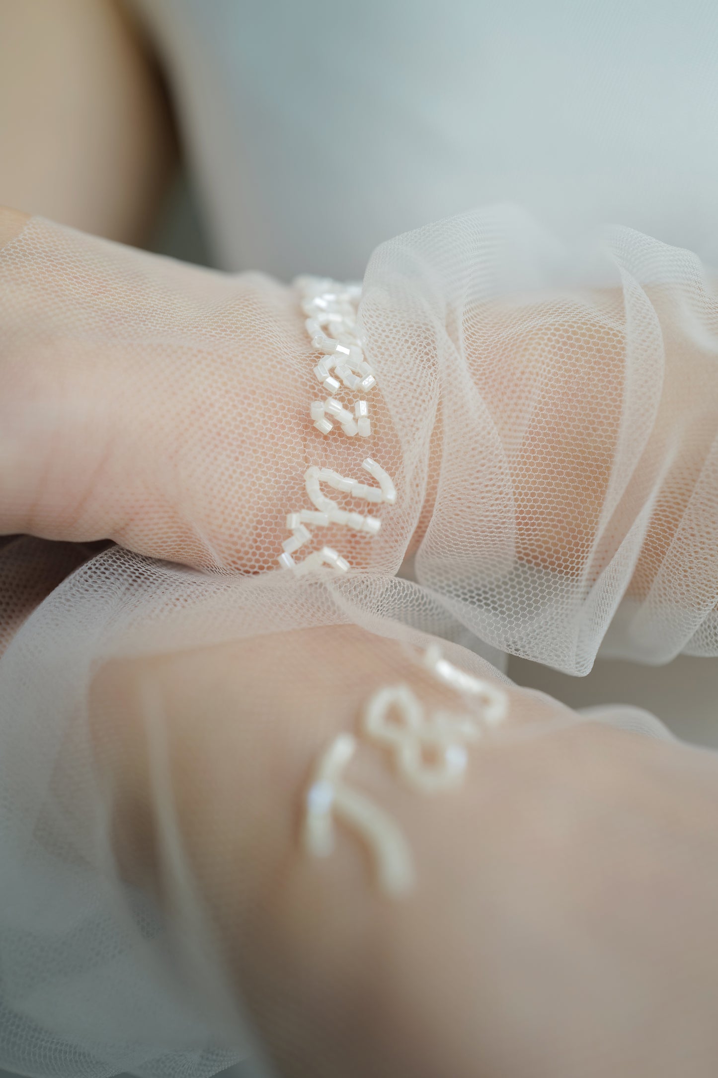 Personalized Fingerless Gloves Tulle Sleeves