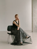 Minimalist Black Couture Dress