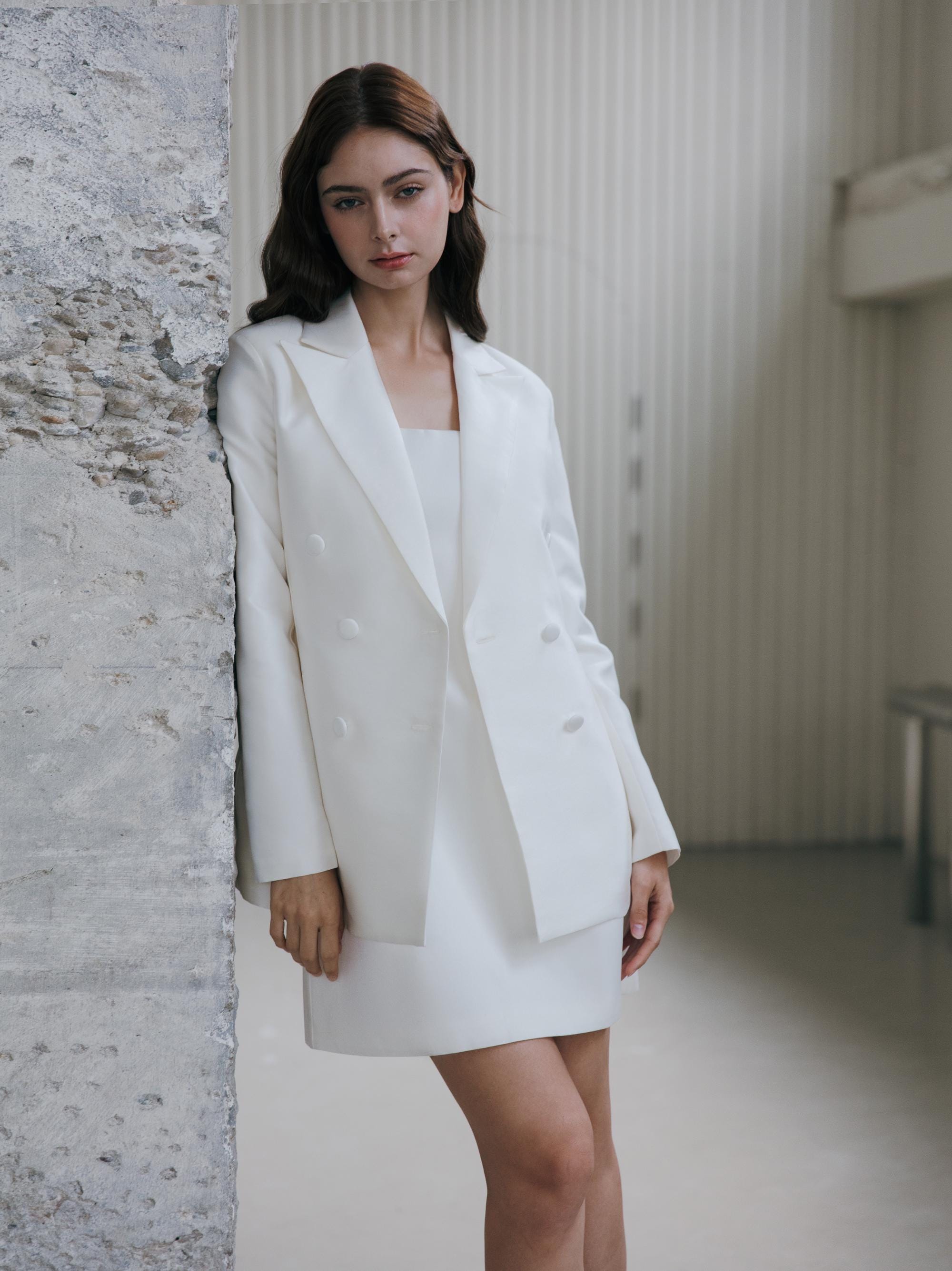 Bridal Jacket White Wedding Blazer