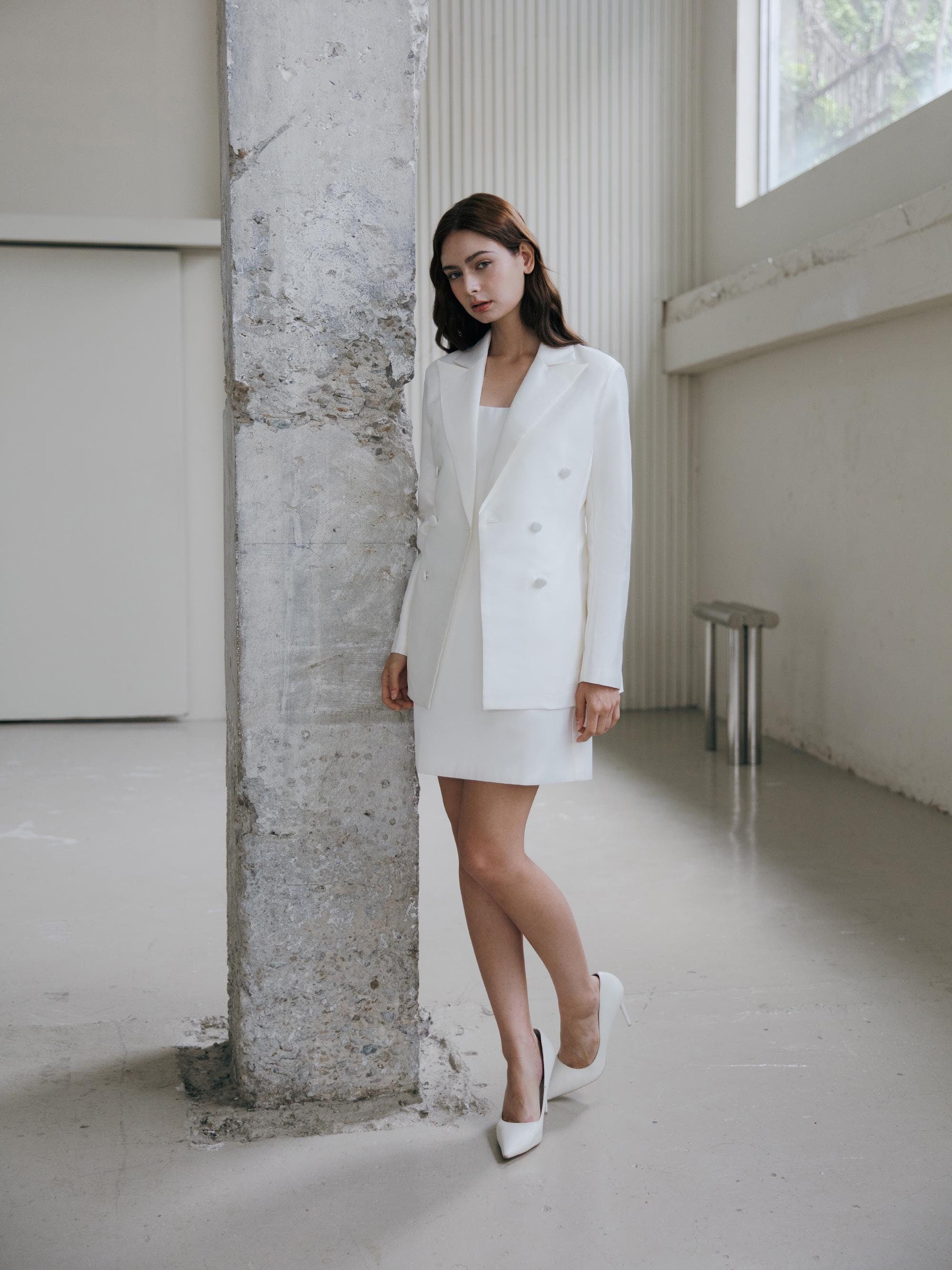 Bridal Jacket White Wedding Blazer