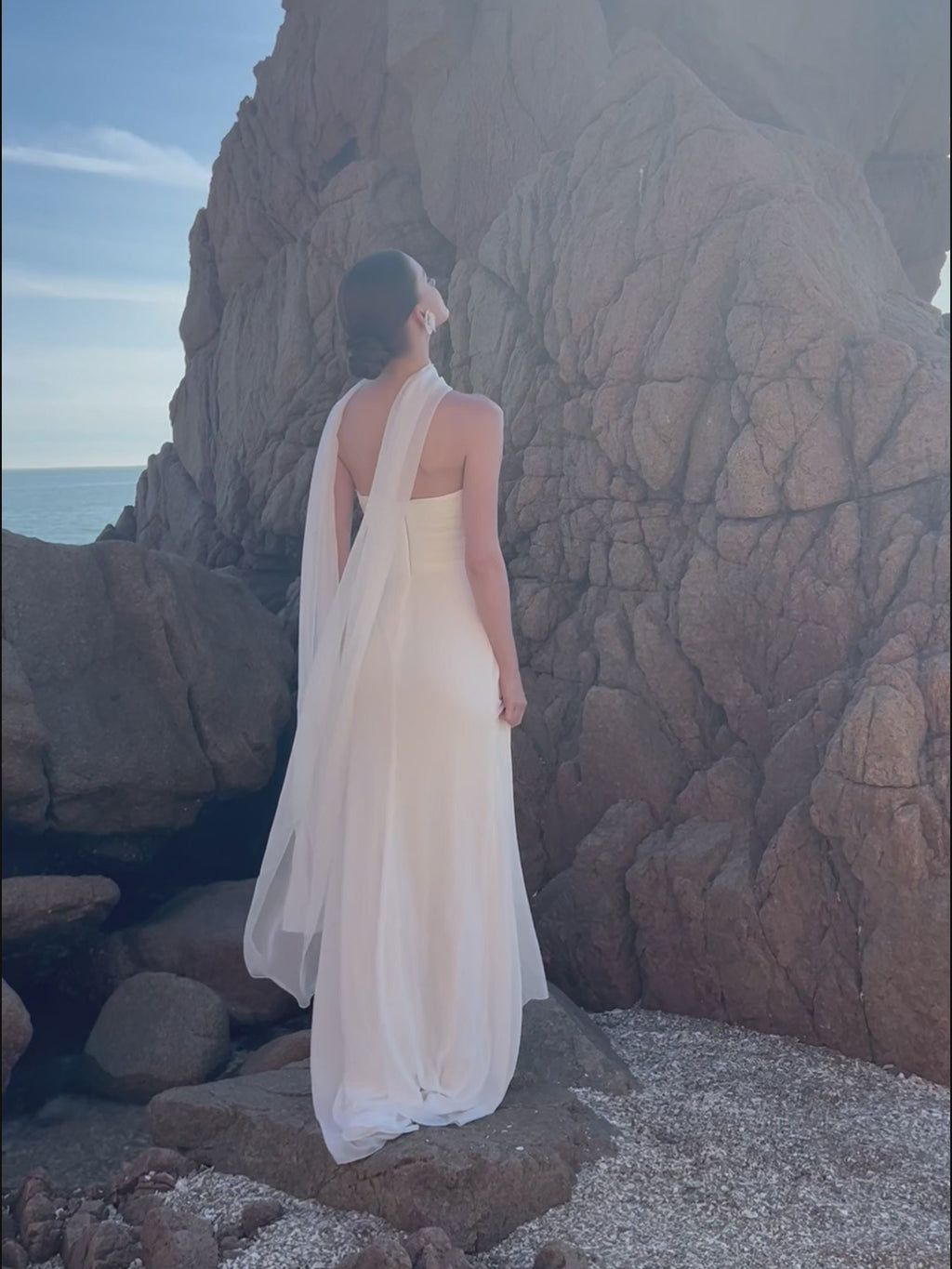 Bridal Neck Scarf Minimalist Shawl