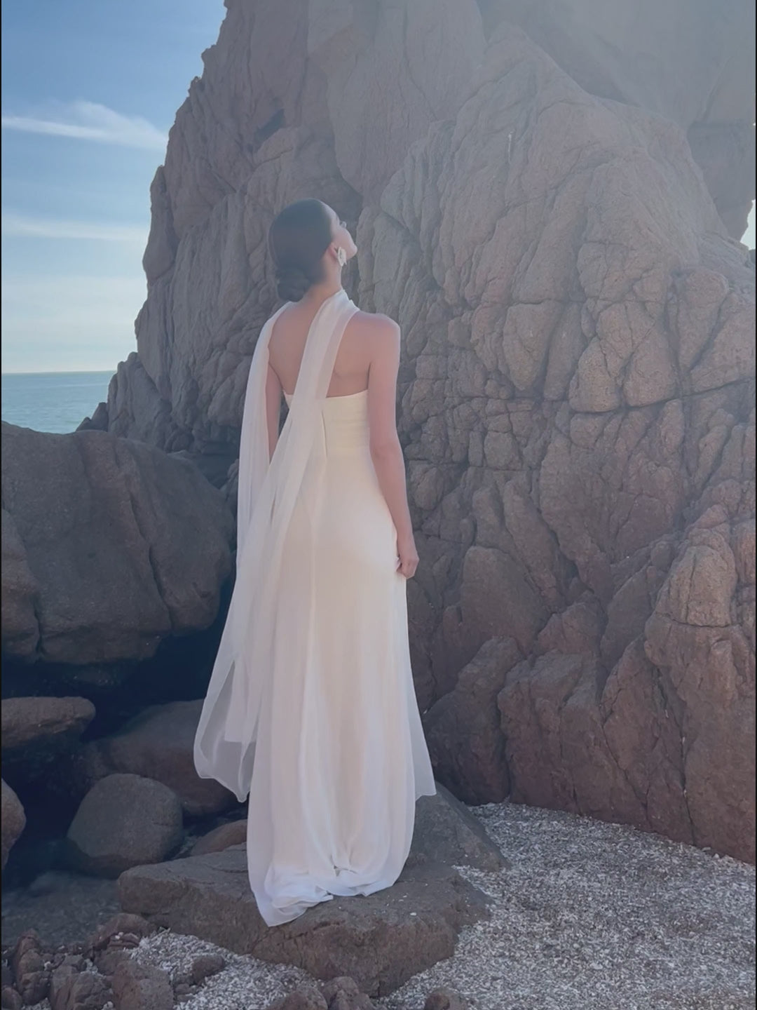 Bridal Neck Scarf Minimalist Shawl