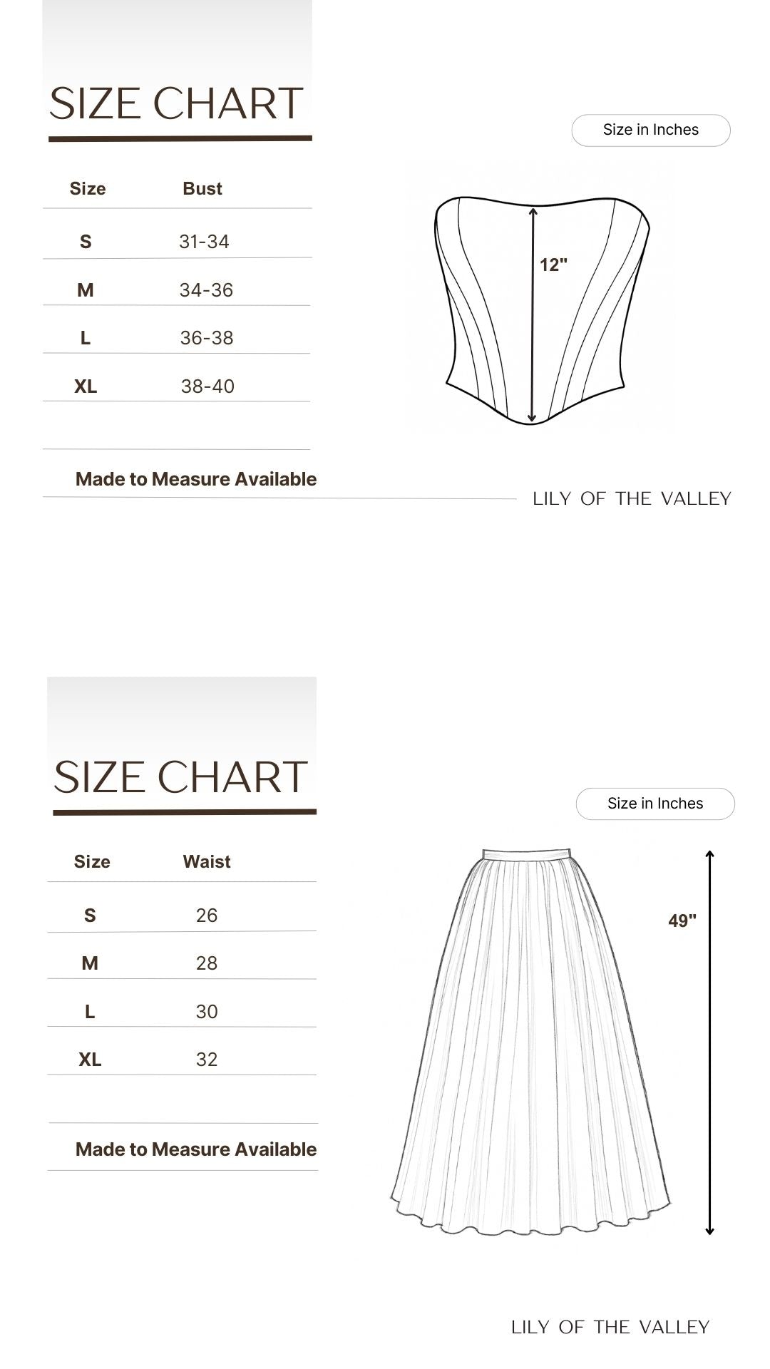 Tulle Skirt Two Piece Set - Corset Wedding Dress